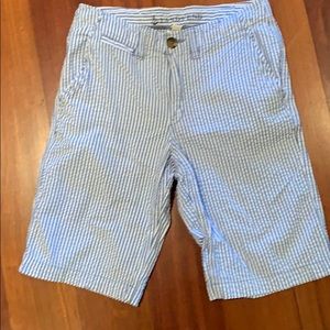 Lands End boys seersucker shorts size 14
